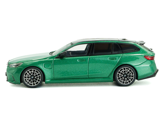2024 BMW M5 Touring Isle Of Man Green Metallic with Black Top 1/43 Diecast Model Car by Solido