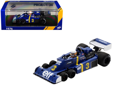 Tyrrell P34 #3 Jody Scheckter Formula One F1 "Belgian GP" (1976) with Driver 1/43 Model Car by Spark