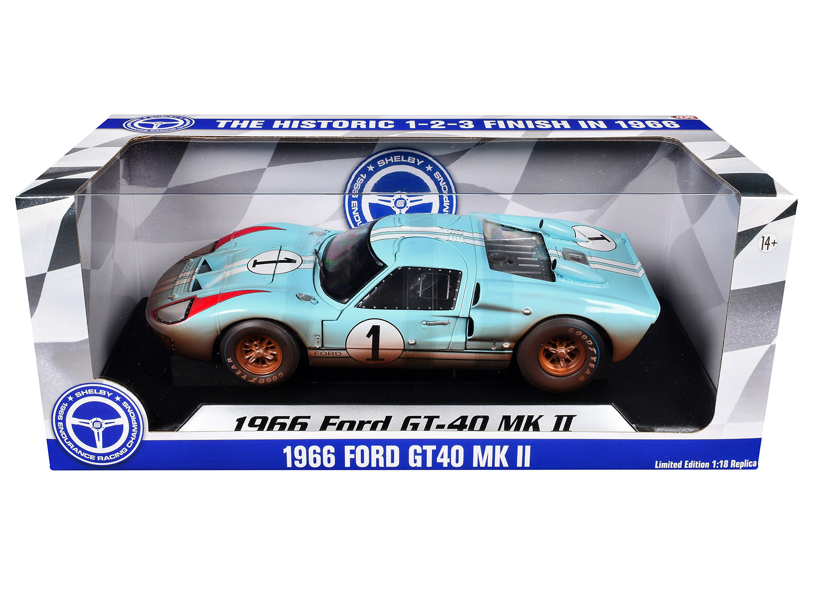 ACME Ford GT40 MKII #1 Ken Miles Le Mans 1966 1/18 Diecast