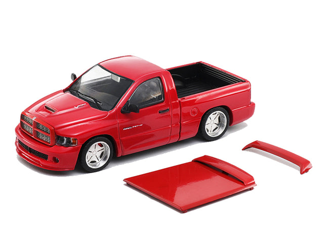 2003 Dodge Ram SRT-10 Pickup Truck Red 1/64 Diecast Model Car by Shoom64 Models