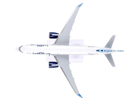 Airbus A220-300 Commercial Aircraft "JetBlue Airways" (N3044J) White with Blue Tail (Snap-Fit) 1/200 Plastic Model by Skymarks