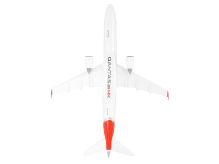 Embraer E190 Commercial Aircraft "QantasLink" (VH-UZD) White with Red Tail (Snap-Fit) 1/100 Plastic Model by Skymarks