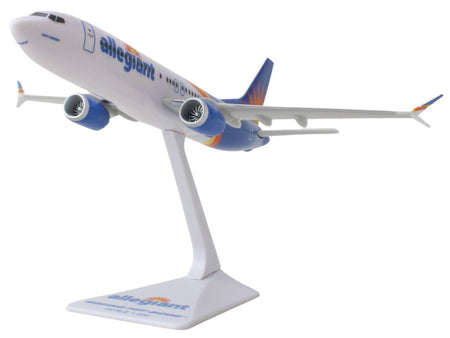 Boeing 737-8200 Commercial Aircraft "Allegiant Air" (N811NV) White and Blue with Stripes (Snap-Fit) 1/200 Plastic Model by Skymarks