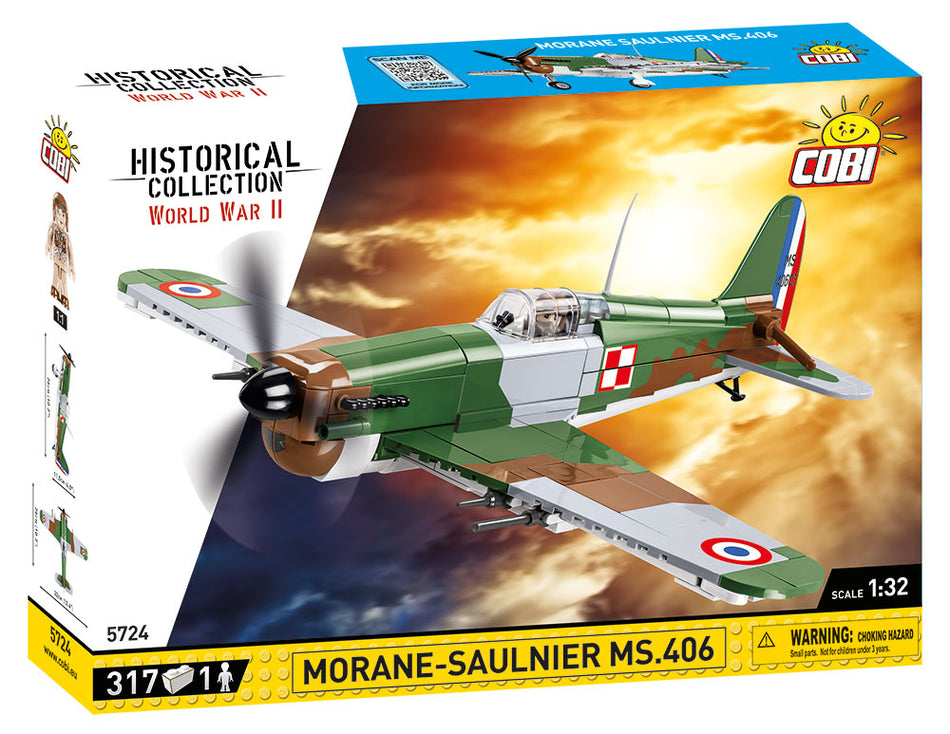 Cobi 317 pcs HC WWII Morane-Saulnier MS.406