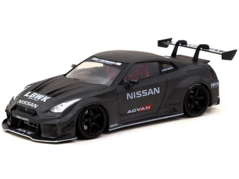 Nissan 35GT-RR LB-Silhouette WORKS GT RHD (Right Hand Drive) "Liberty Walk" Full Carbon "Hobby43" Series 1/43 Diecast Model Car by Tarmac Works