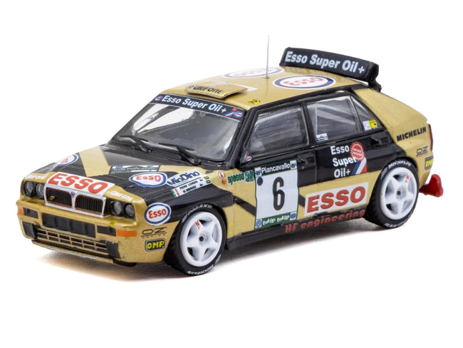 Lancia Delta HF Integrale #6 Piero Longhi - Maurizio Imerito "Esso" Winner "ECR Piancavallo Rally" (1993) "Hobby64" 1/64 Diecast Model Car by Tarmac Works