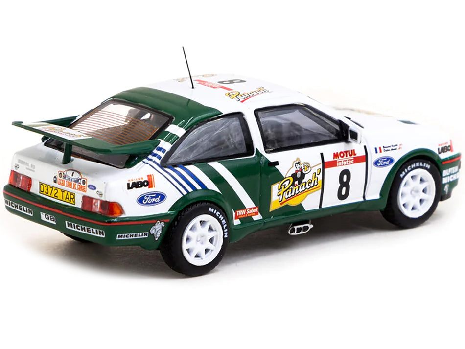 Ford Sierra RS Cosworth #8 Didier Auriol - Bernard Occelli Winner "Tour de Corse - Rallye de France" (1988) "Hobby64" Series 1/64 Diecast Model Car by Tarmac Works