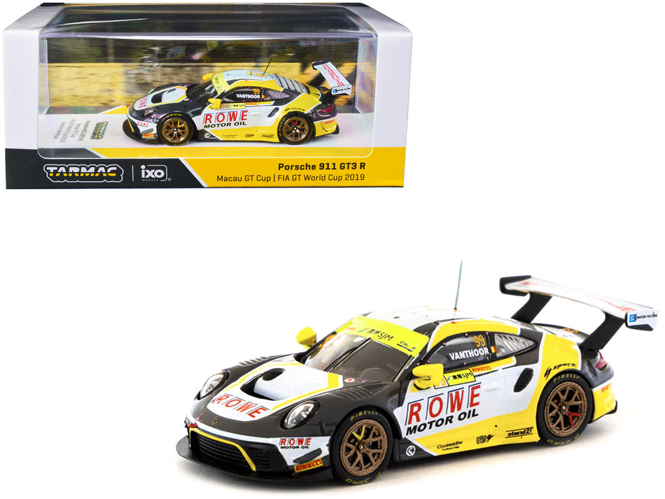 Porsche 911 GT3 R #99 Laurens Vanthoor 2nd Place "Macau GT Cup FIA GT World Cup" (2019) "Hobby64" Series 1/64 Diecast Model Car by Tarmac Works