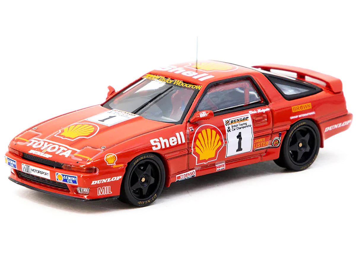 Toyota Supra Turbo (MA70) RHD (Right Hand Drive) #1 Chris Hodgetts "British Touring Car Championship" (1988) "Hobby64" Series 1/64 Diecast Model Car by Tarmac Works