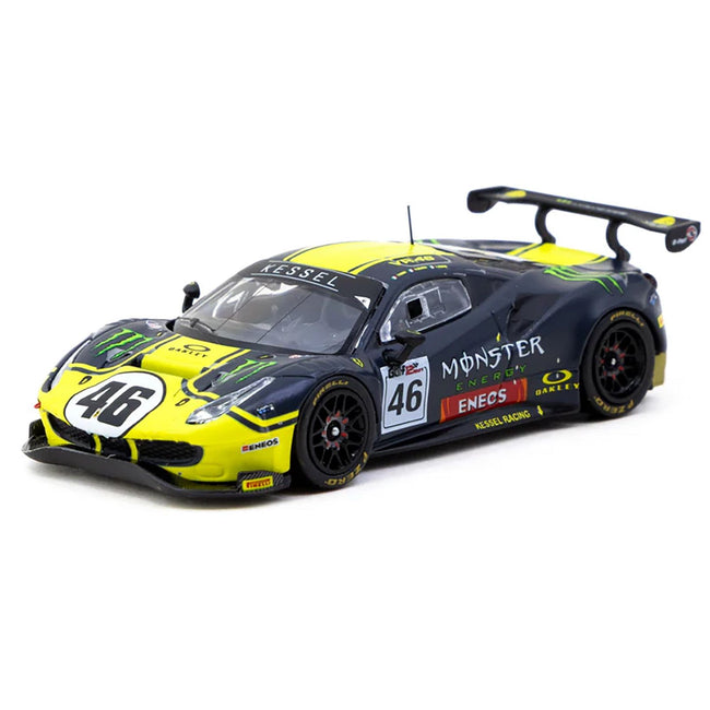 Ferrari 488 GT3 #46 V. Rossi - A. Salucci - L. Marini "Gulf 12 Hours" (2019) "Hobby64" Series 1/64 Diecast Model Car by Tarmac Works