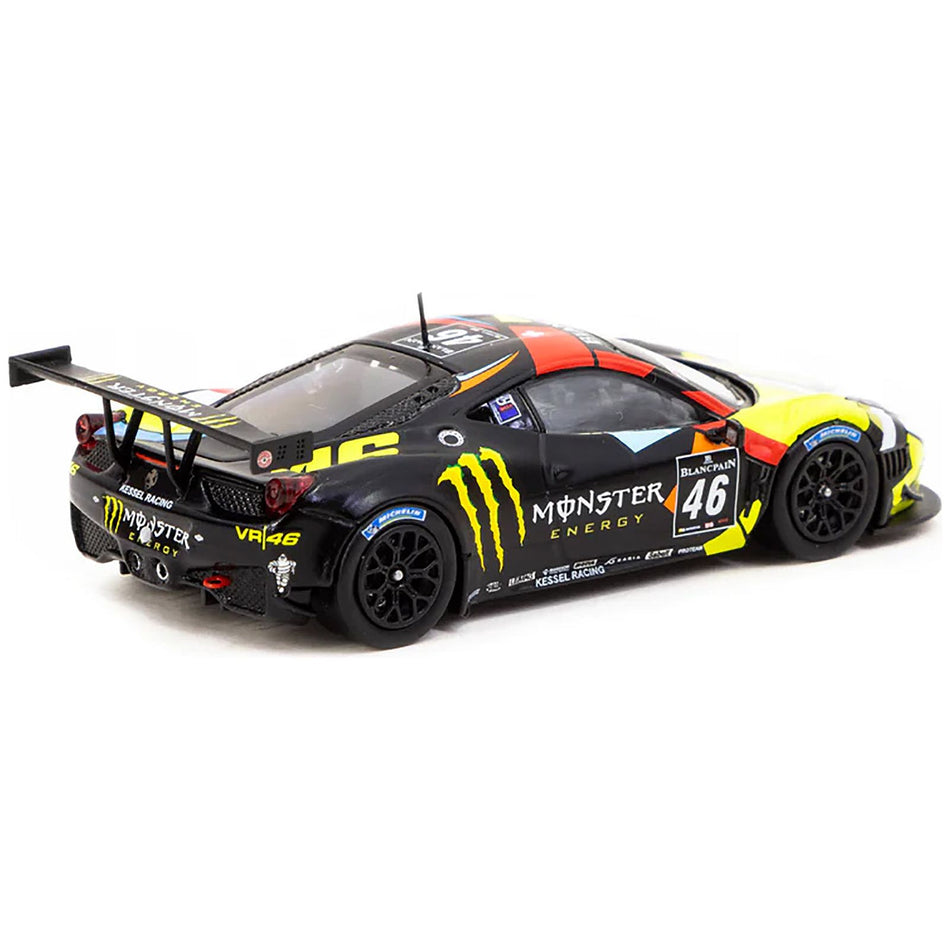 Ferrari 458 Italia GT3 #46 Valentino Rossi - Alessio Salucci - Andrea Ceccato "Monza - Blancpain Endurance Series" (2012) "Hobby64" Series 1/64 Diecast Model Car by Tarmac Works