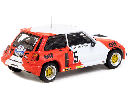 Renault 5 Turbo #5 Alain Prost - Jean-Marc Andrie "Rallye du Var" (1982) "Hobby64" Series 1/64 Diecast Model by Tarmac Works