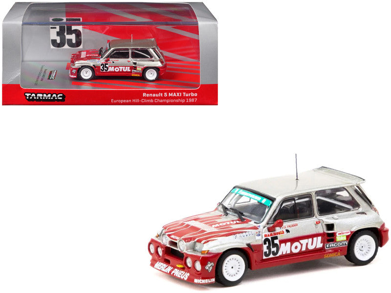 Renault 5 MAXI Turbo #35 Giovanni Rossi "European Hill-Climb Championship" (1987) "Hobby64" Series 1/64 Diecast Model by Tarmac Works