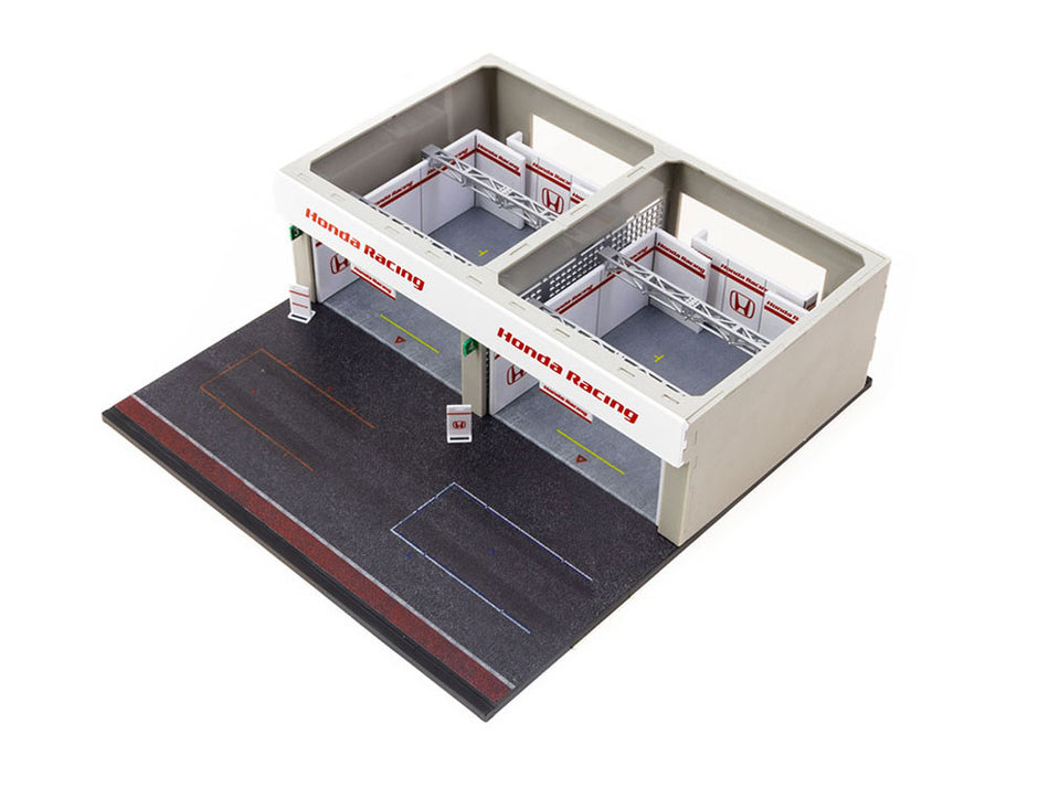 Pit Garage Diorama "Honda Racing" Display for 1/64 scale models by Tarmac works