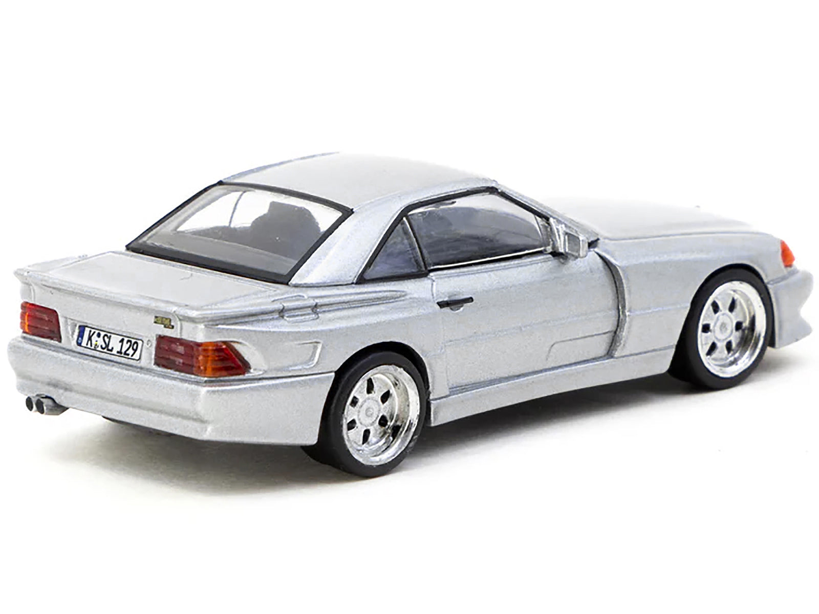 Mercedes-Benz SL 500 Koenig Specials Silver Metallic "Global64" Series 1/64 Diecast Model by Tarmac Works