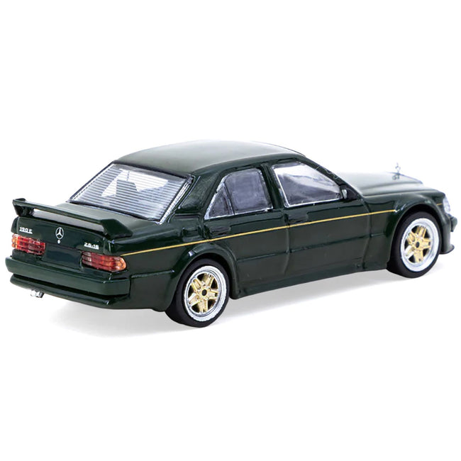 Mercedes-Benz 190 E 2.5-16 EVO 1 "Toyo Tires" Dark Green "Global64" Series 1/64 Diecast Model by Tarmac Works