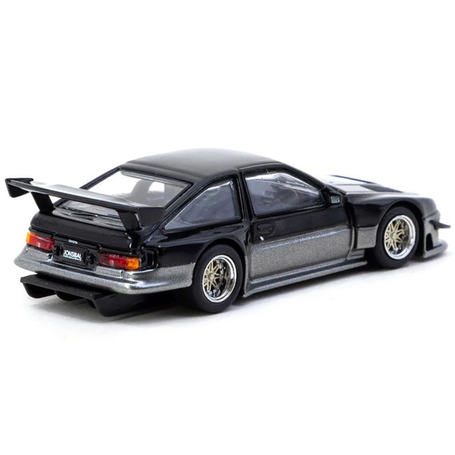 Toyota Sprinter Trueno AE86 Widebody RHD (Right Hand Drive) "Jonsibal Designworks" Black and Gray Metallic "Global64" Series 1/64 Diecast Model by Tarmac Works