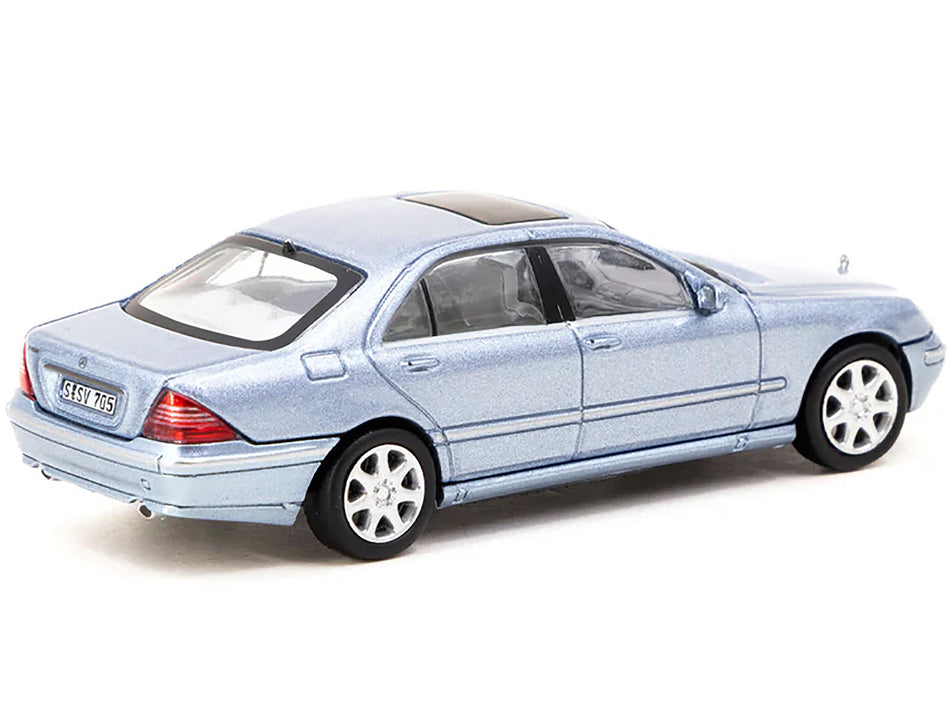 Mercedes-Benz S-Class Horizon Blue Metallic "Global64" Series 1/64 Diecast Model by Tarmac Works