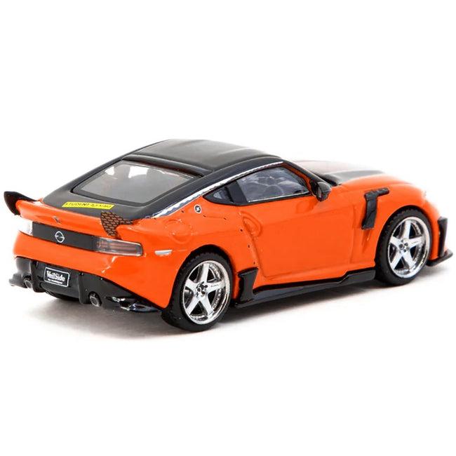 Nissan VeilSide FFZ400 Fairlady Z RHD (Right Hand Drive) Orange with Black Top "Global64" Series 1/64 Diecast Model by Tarmac Works