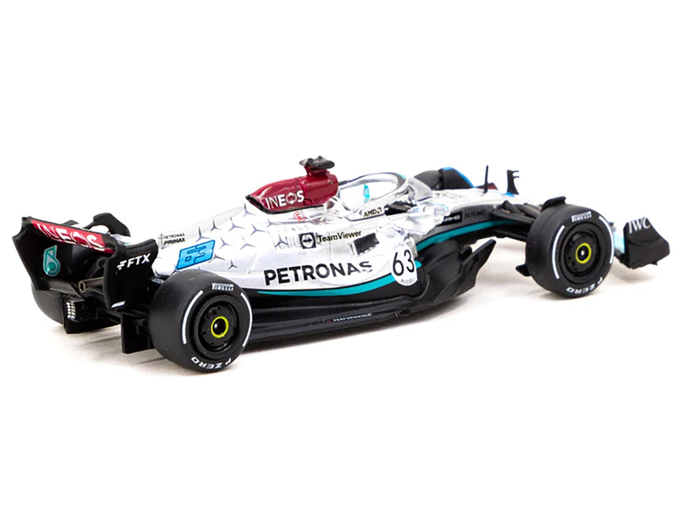 Mercedes-AMG F1 W13 E Performance #63 George Russell Formula One F1 "Belgian GP" (2022) "Global64" Series 1/64 Diecast Model Car by Tarmac Works