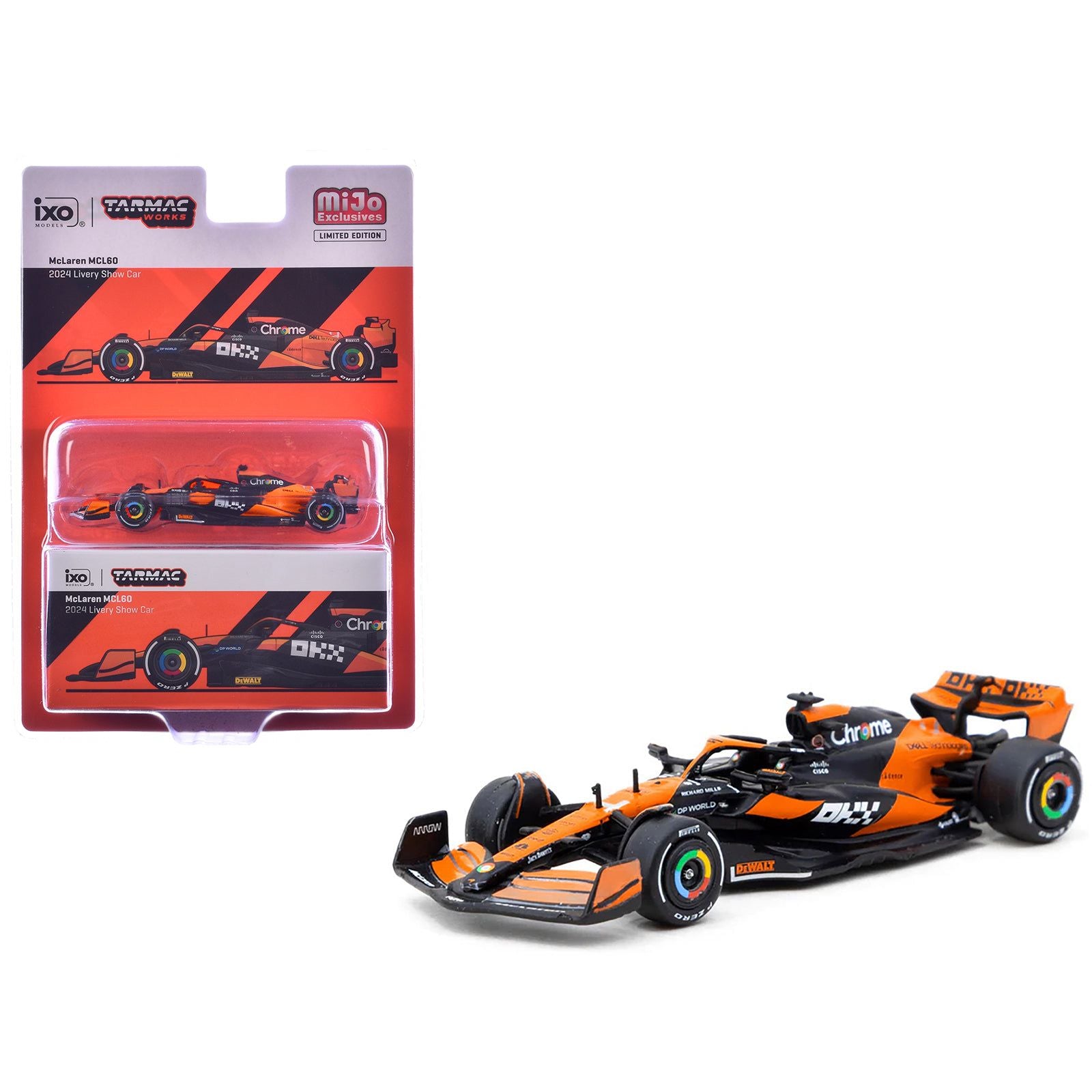 McLaren MCL60 Formula One F1 "2024 Livery Show Car" "Global64" Series 1/64 Diecast Model Car by Tarmac Works