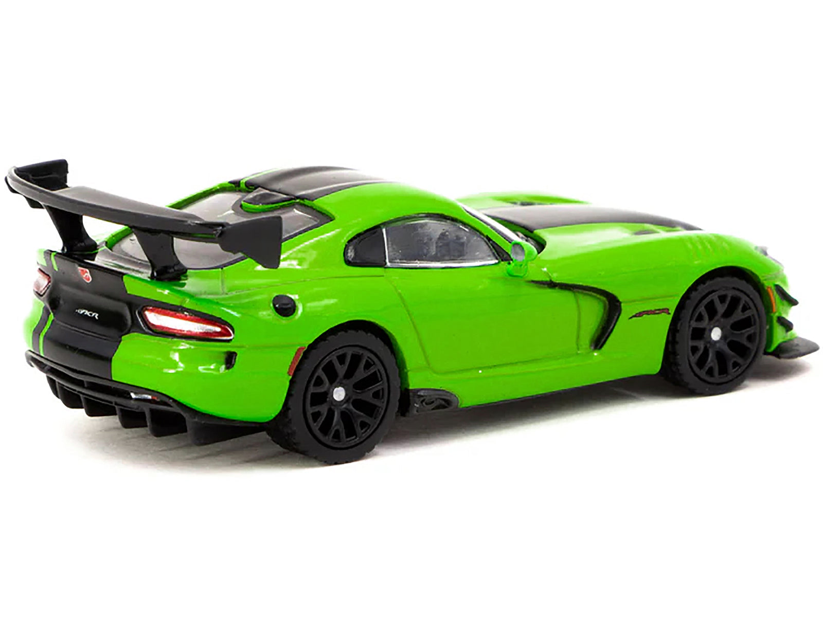 Dodge Viper ACR Extreme Green Metallic with Black Stripes "Global64" Series 1/64 Diecast Model by Tarmac Works