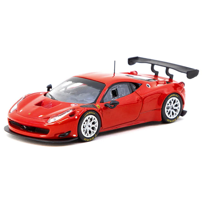Ferrari 458 Italia GT3 Red "Road64" Series 1/64 Diecast Model Car by Tarmac Works