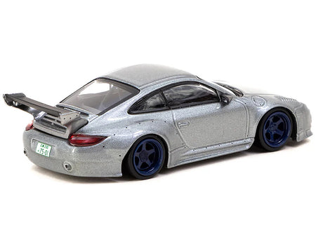 Old & New 997 Gray Metallic "Road64" Series 1/64 Diecast Model Car by Tarmac Works