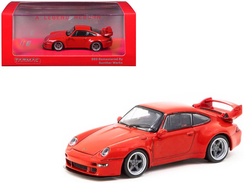 Gunther Werks 993 Red "Road64" Series 1/64 Diecast Model Car by Tarmac Works