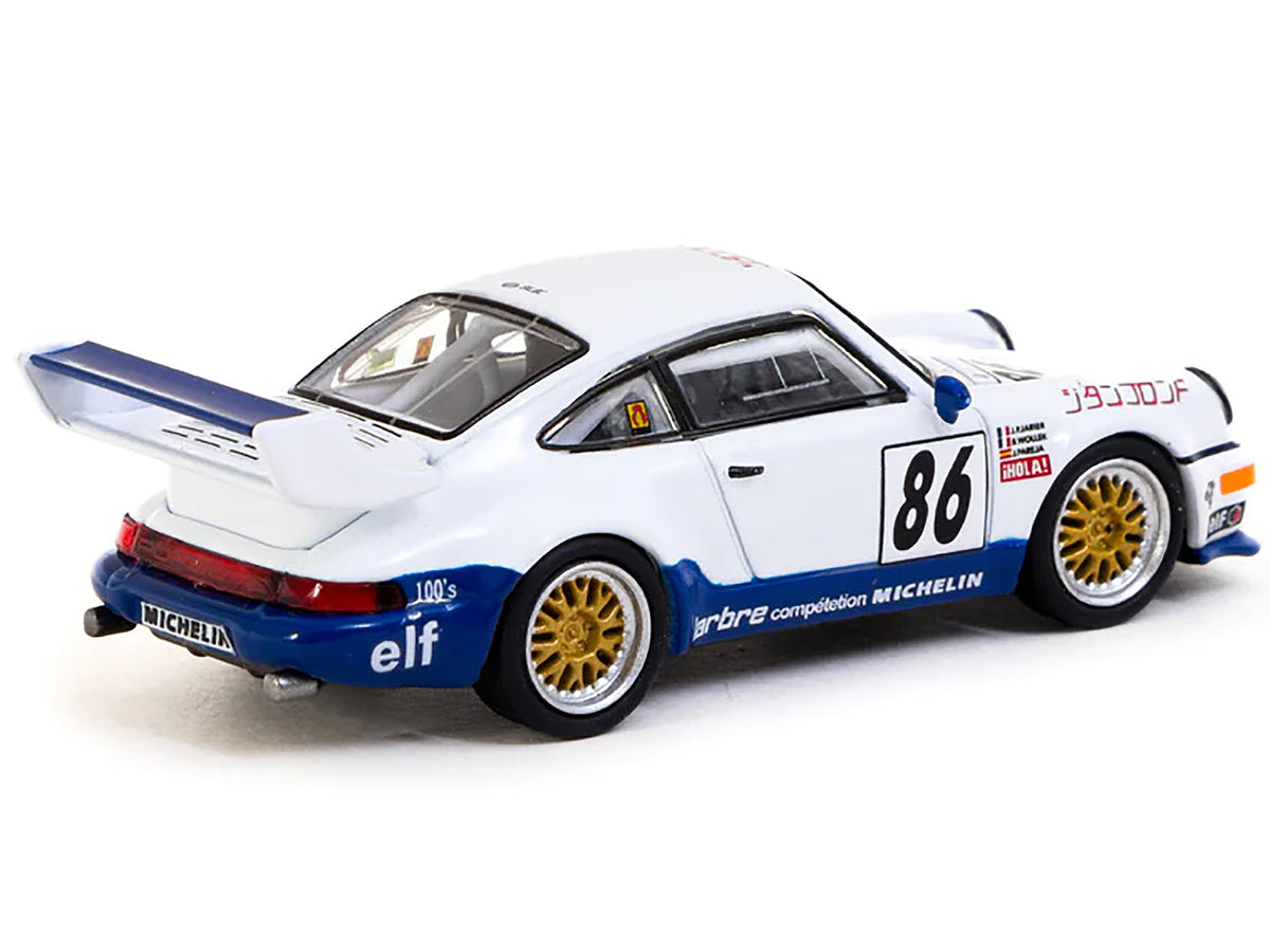 Porsche 911 Turbo S LM GT #86 Jean-Pierre Jarier - Bob Wollek - Jesus Pareja "Larbre Competition" Winner "Suzuka 1000km" (1994) "Collab64" Series 1/64 Diecast Model Car by Schuco & Tarmac Works