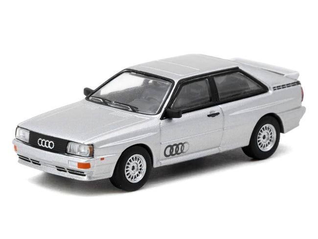 Audi Quattro Silver Metallic "Collab64" Series 1/64 Diecast Model Car by Schuco & Tarmac Works