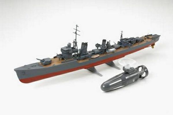 1:300 YUKIKAZE W/SUB MOTR Ship Tamiya