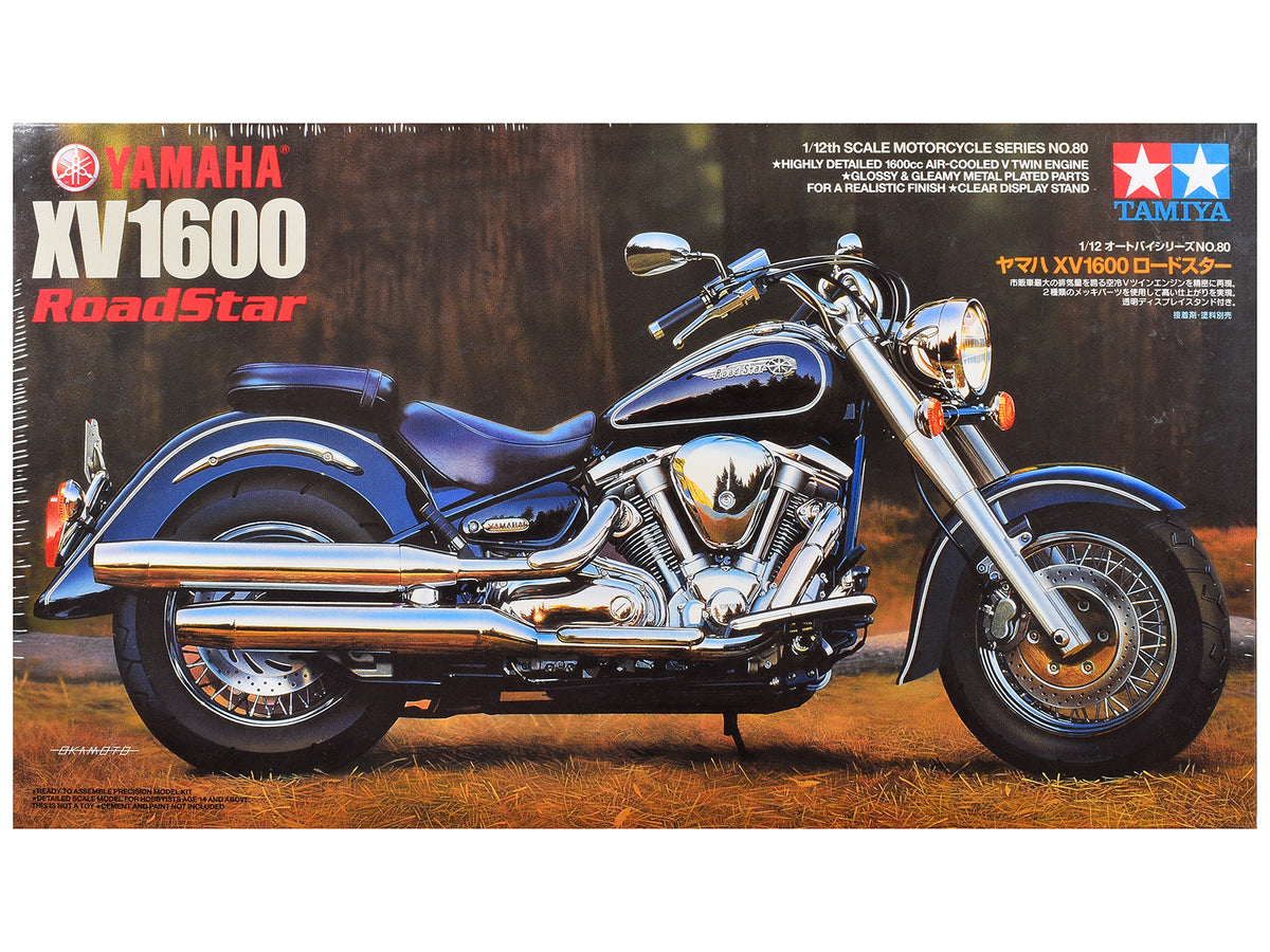 Model Kit Yamaha XV1600 RoadStar Motorcycle 1/12 Scale Model by Tamiya