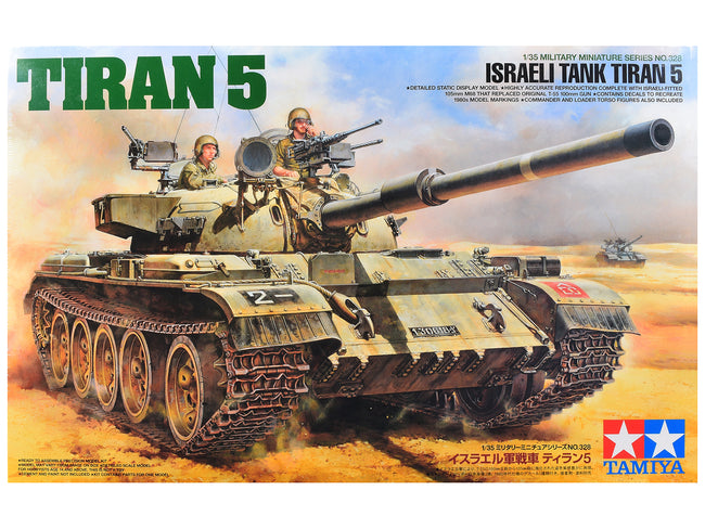 Model Kit Israeli Tiran 5 Tank "Israeli Army" 1/35 Scale Model by Tamiya