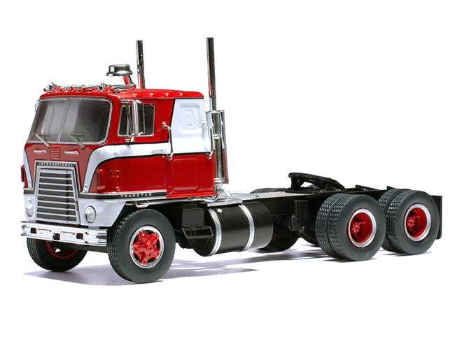 1965 International Transtar COE Truck Tractor Red with White Stripes 1/43 Diecast Model by IXO Models