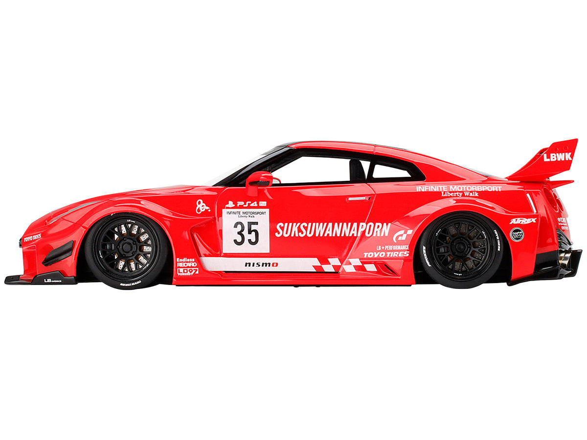 Nissan 35GT-RR Ver. 1 LB-Silhouette WORKS GT RHD (Right Hand Drive) #35 Infinite Motorsport 1/18 Model Car by Top Speed - view 2