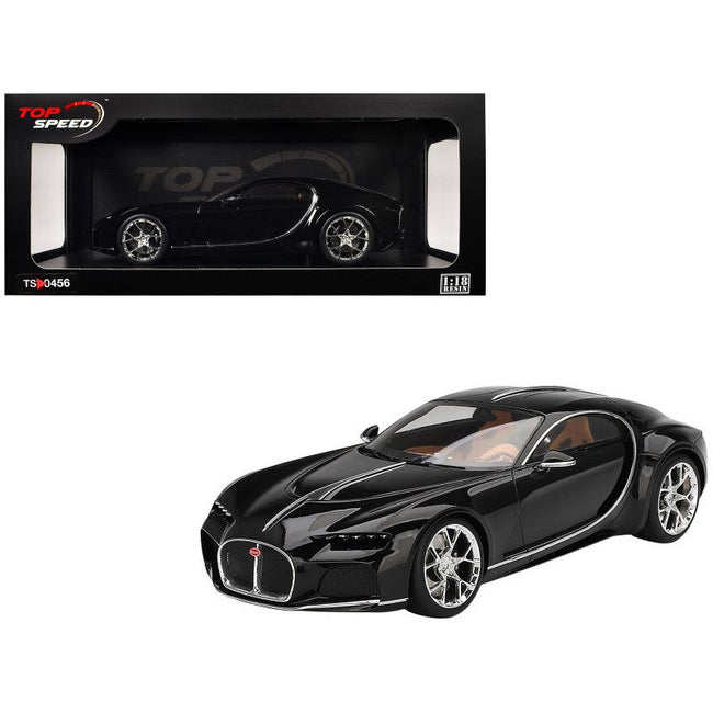 Bugatti Atlantic Concept Nocturne Black 1/18 Model Car by Top Speed