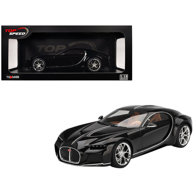 Bugatti Atlantic Concept Nocturne Black 1/18 Model Car by Top Speed