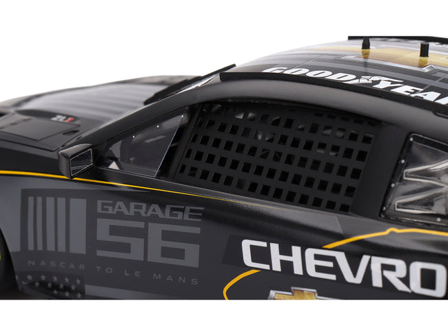 Chevrolet Camaro ZL1 #24 "Hendrick Motorsports Test Car" Matt Black with Graphics 1/18 Model Car by Top Speed