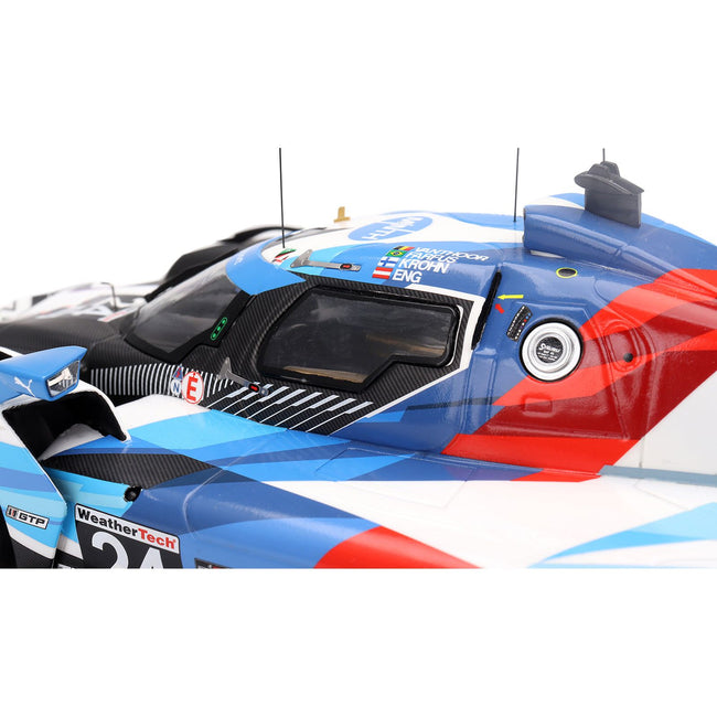 BMW M Hybrid V8 GTP #24 Philipp Eng - Augusto Farfus - Jesse Krohn - Dries Vanthoor "BMW M Team RLL" "24 Hours of Daytona" (2024) 1/18 Model Car by Top Speed