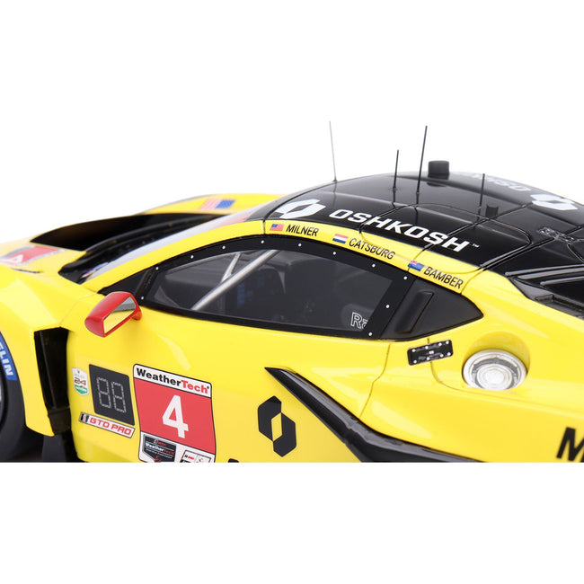 Chevrolet Corvette Z06 GT3.R #4 Earl Bamber - Nicky Catsburg - Tommy Milner "Corvette Racing by Pratt Miller Motorsports" "24 Hours of Daytona" (2024) 1/18 Model Car by Top Speed