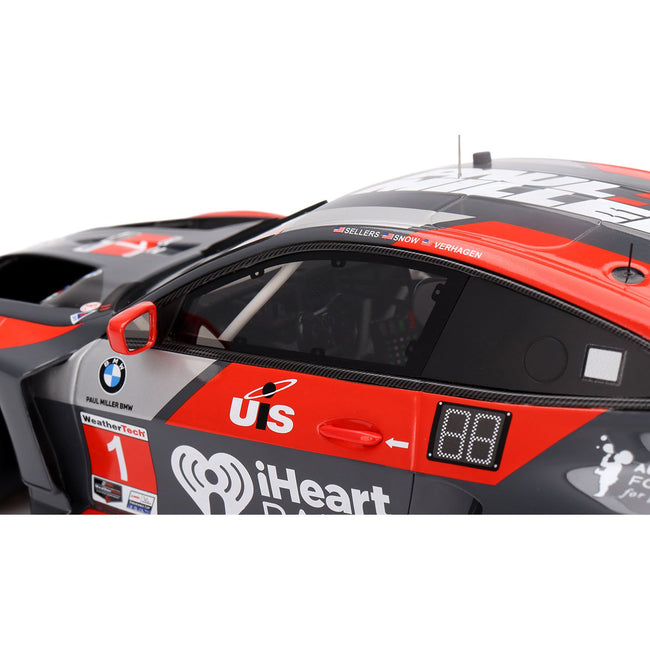 BMW M4 GT3 #1 Bryan Sellers - Madison Snow - Neil Verhagen "Paul Miller Racing" "12 Hours of Sebring" (2024) 1/18 Model Car by Top Speed