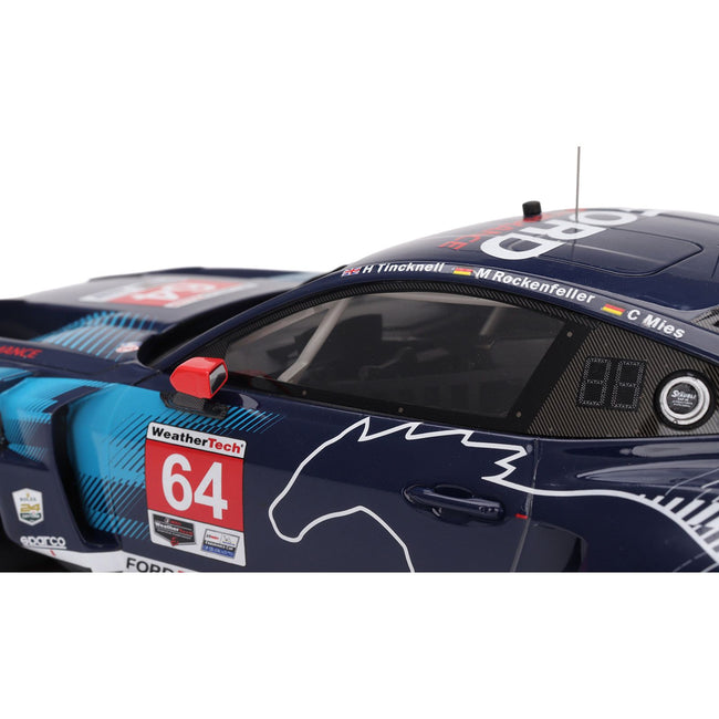 Kenworth W900A with 60" Aerodyne Sleeper and 53’ Wilson Roadbrute Flatbed Trailer with Covered Wagon Black with Red Stripes 1/64 Diecast Model by DCP/First Gear