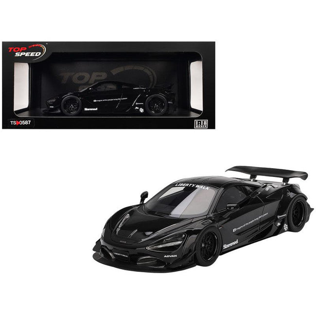 McLaren 720S "LB-Works" Black "Tokyo Auto Salon 2024" 1/18 Model Car by Top Speed