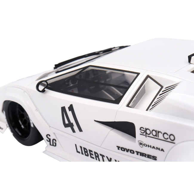 Lamborghini Countach LB-WORKS #41 White "2024 Tokyo Auto Salon" 1/18 Model Car by Top Speed