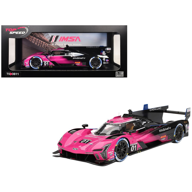 Cadillac V-Series.R #01 Sebastien Bourdais - Scott Dixon - Renger van der Zande "Cadillac Racing" Winner IMSA "Petit Le Mans" (2024) 1/18 Model Car by Top Speed