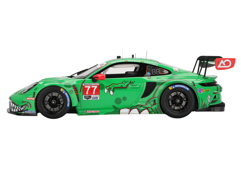 Porsche 911 GT3 R (992) #77 Klaus Bachler - Laurin Heinrich - Alessio Picariello "AO Racing - Rexy" IMSA "24 Hours of Daytona" (2025) 1/18 Model Car by Top Speed
