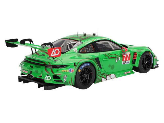 Porsche 911 GT3 R (992) #77 Klaus Bachler - Laurin Heinrich - Alessio Picariello "AO Racing - Rexy" IMSA "24 Hours of Daytona" (2025) 1/18 Model Car by Top Speed