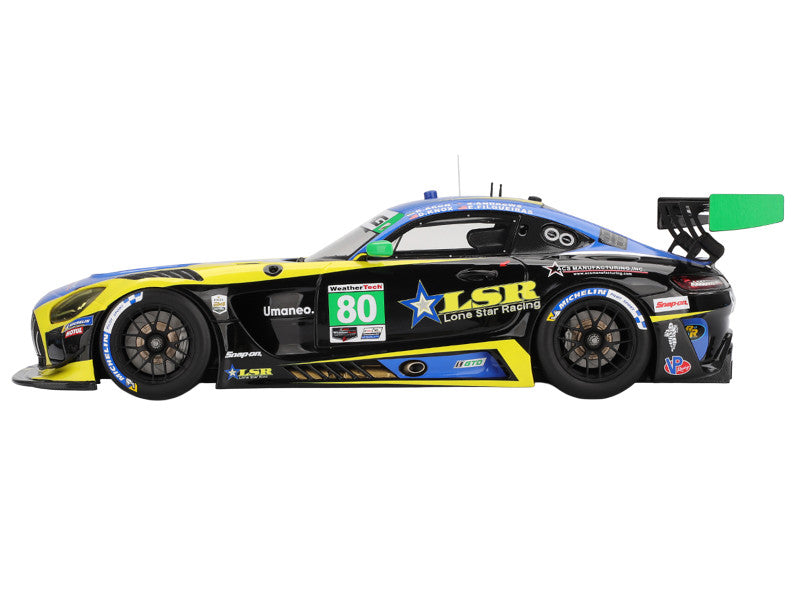 Mercedes-AMG GT3 EVO #80 Scott Andrews - Ralf Aron - Eric Filgueiras - Dan Knox "Lone Star Racing" IMSA "24 Hours of Daytona" (2025) 1/18 Model Car by Top Speed