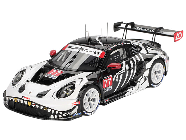 Porsche 911 GT3 R #77 Klaus Bachler - Laurin Heinrich - Michael Christensen "AO Racing Skeleton Rexy" GTD Pro IMSA "Petit Le Mans" (2025) 1/43 Model Car by True Scale Miniatures